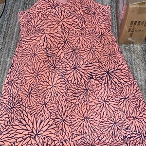 Columbia Coral and Navy Floral Active Tank